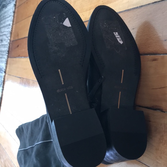 Beautiful gray suede knee high boots - Picture 4 of 10